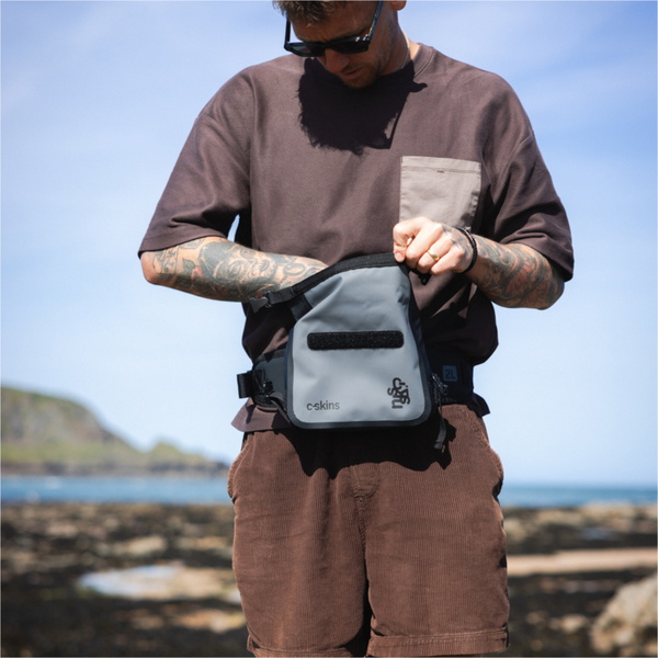 2026 C-Skins Session 2L Dry Bag Waist Pack C-DBWSE2 - Storm Grey